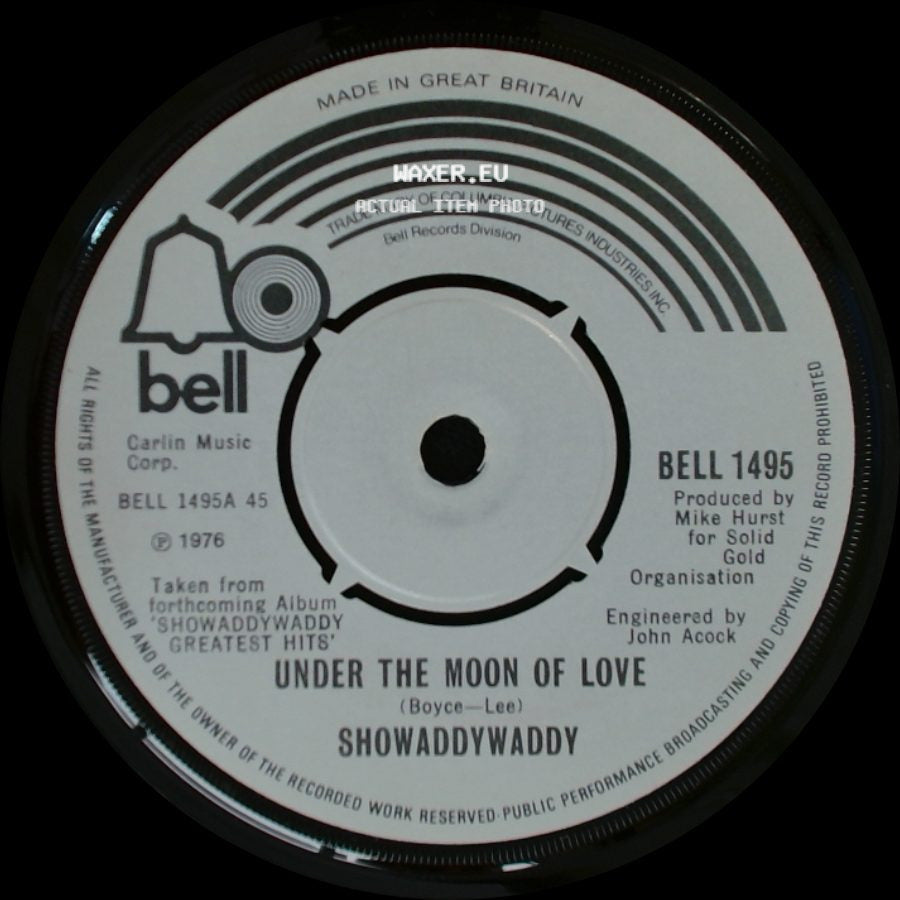 Showaddywaddy - Lookin' Back / Under The Moon Of Love side B