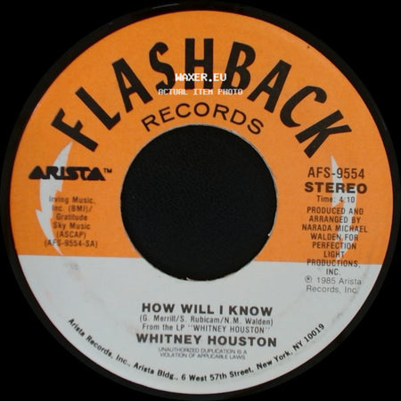 Whitney Houston - How Will I Know / Greatest Love Of All side A