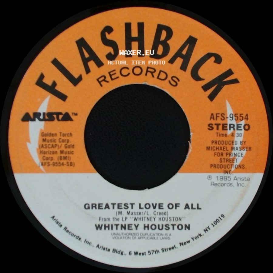 Whitney Houston - How Will I Know / Greatest Love Of All side B