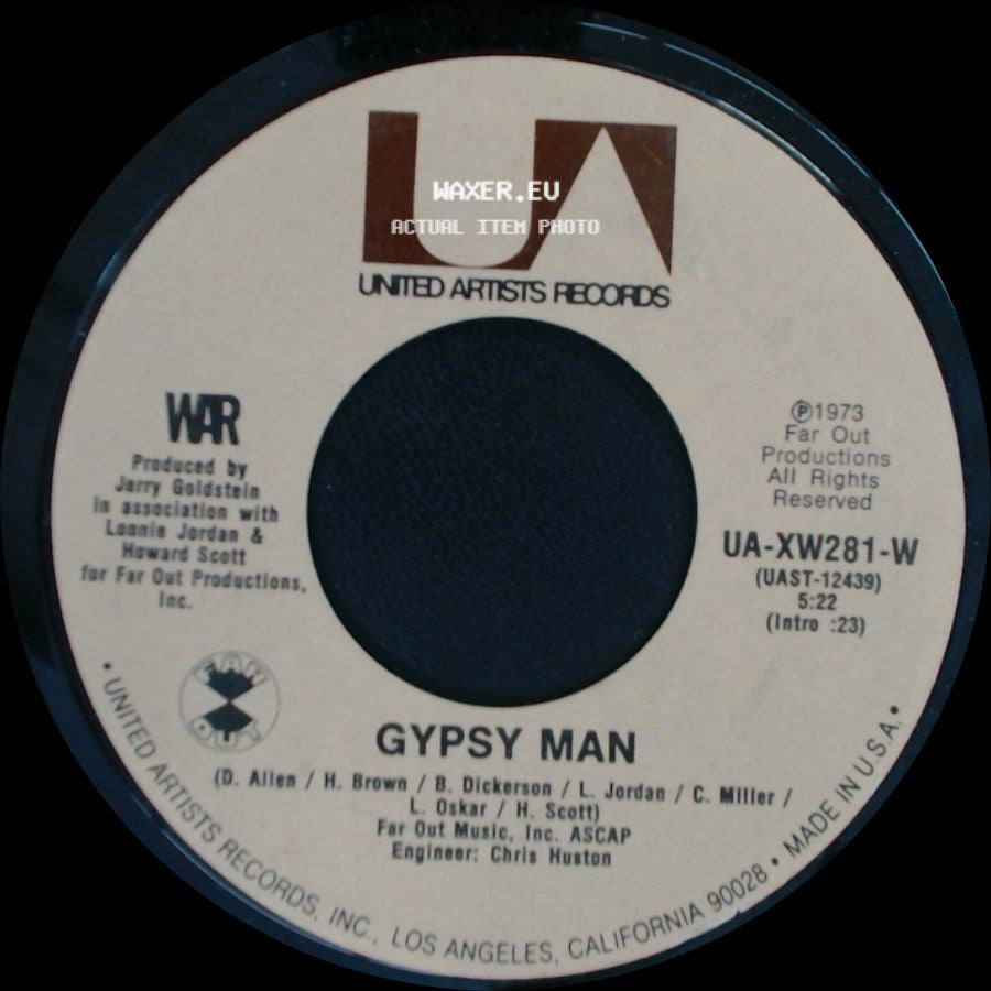 War - Gypsy Man / Deliver The Word side A