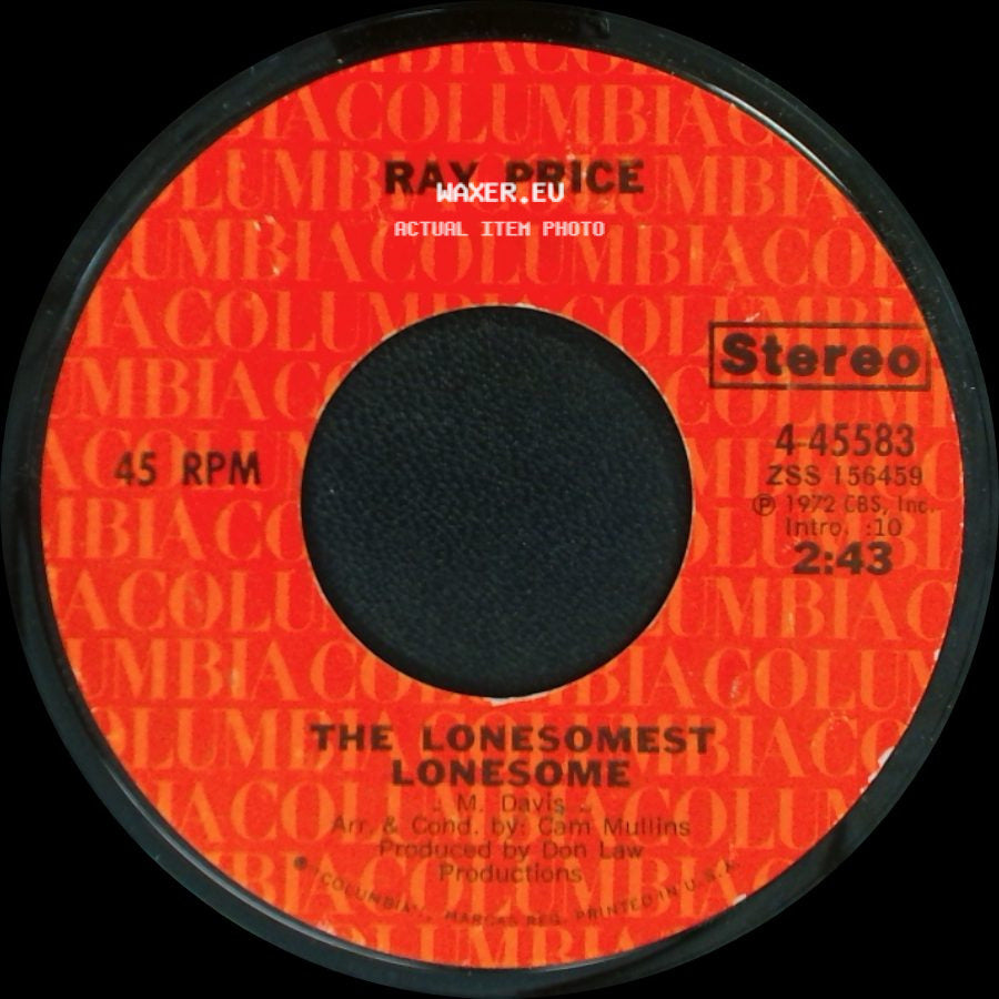 Ray Price - The Lonesomest Lonesome / That's What Leavin's About side A