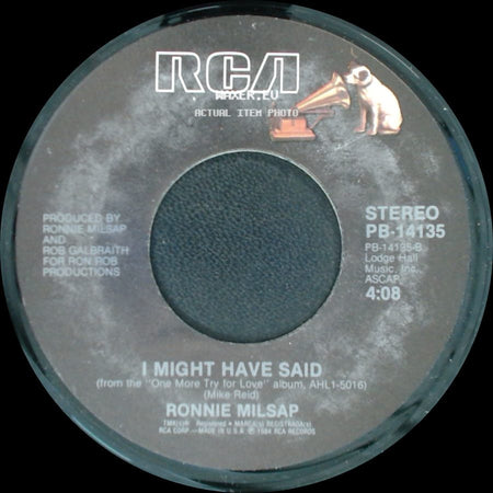 Ronnie Milsap - I Might Have Said / Lost In The Fifties Tonight (In The Still Of The Night) side A