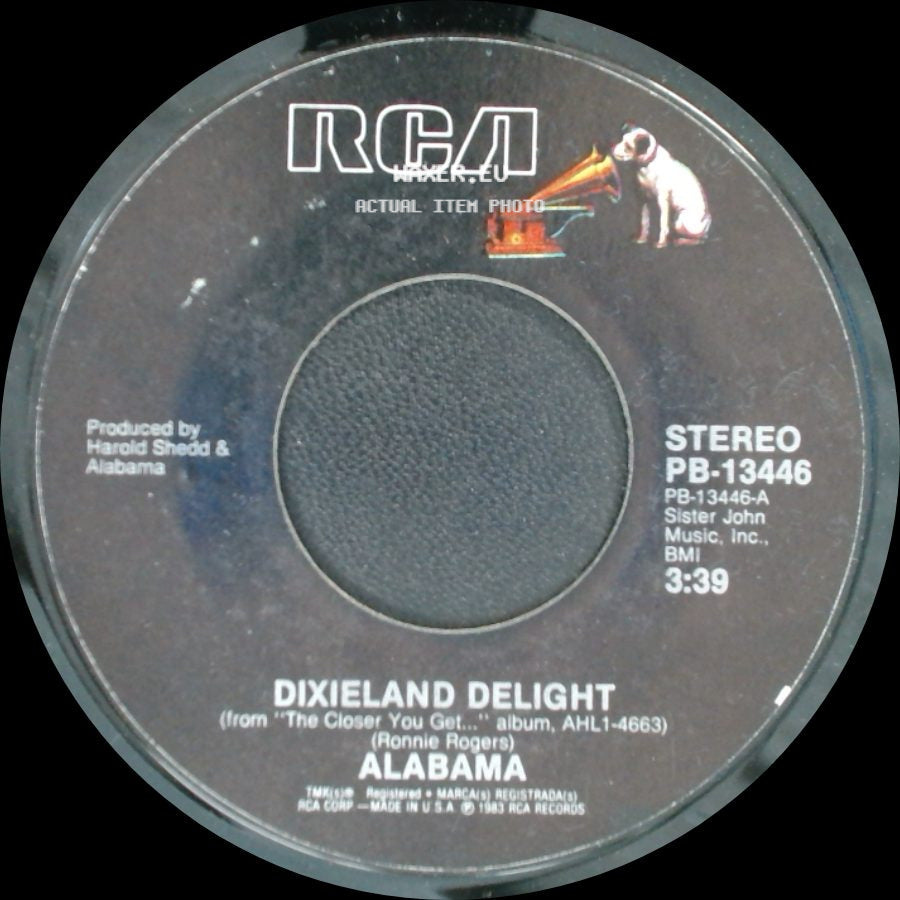 Alabama - Very Special Love / Dixieland Delight side B