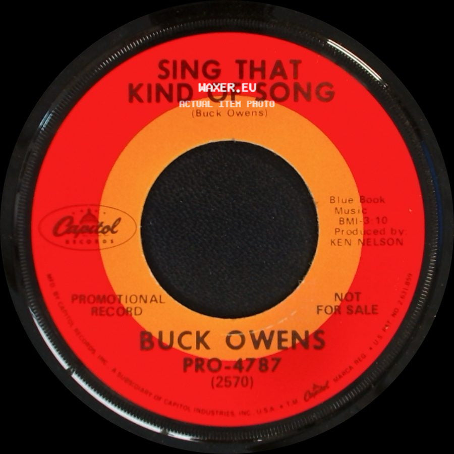 Buck Owens - Tall Dark Stranger / Sing That Kind Of Song side B