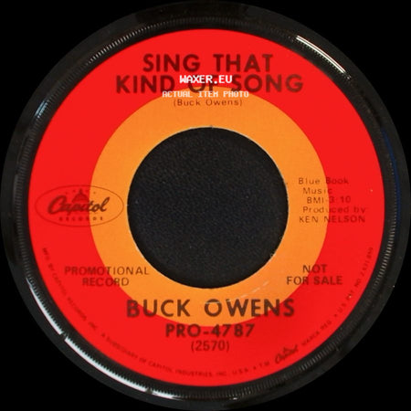 Buck Owens - Tall Dark Stranger / Sing That Kind Of Song side B