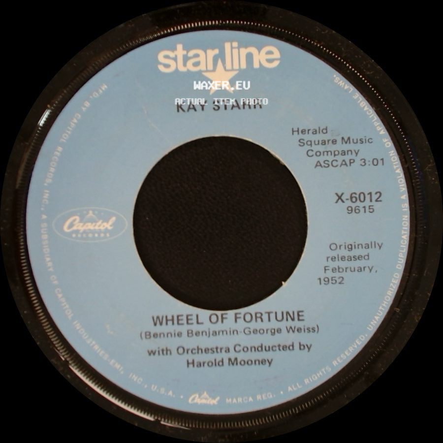 Kay Starr - Side By Side / Wheel Of Fortune side B