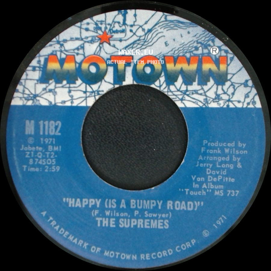 The Supremes - Nathan Jones / Happy (Is A Bumpy Road) side B
