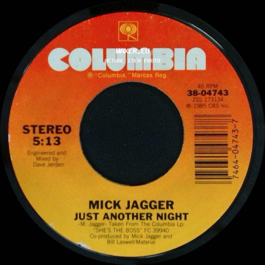 Mick Jagger - Just Another Night / Turn The Girl Loose side A