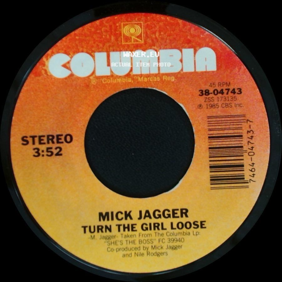 Mick Jagger - Just Another Night / Turn The Girl Loose side B
