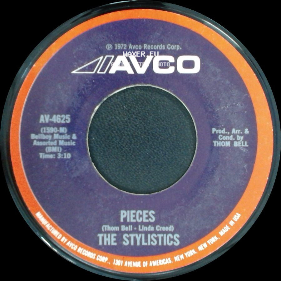 The Stylistics - Pieces / Rockin' Roll Baby side A