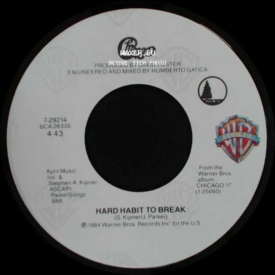 Chicago - Harder The Feeling / Hard Habit To Break side B
