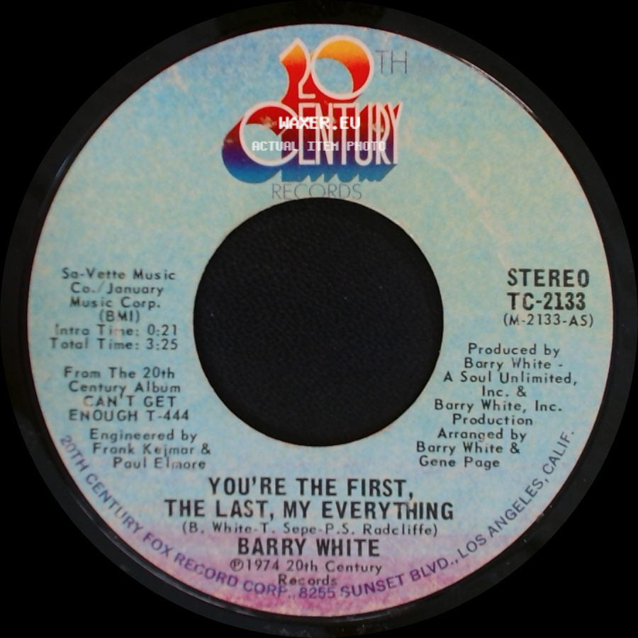 Barry White - You're The First, The Last, My Everything / More Than Anything, You're My Everything side A