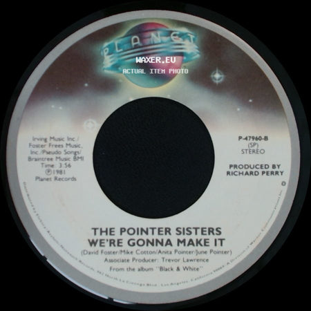 The Pointer Sisters - We're Gonna Make It / Should I Do It side A
