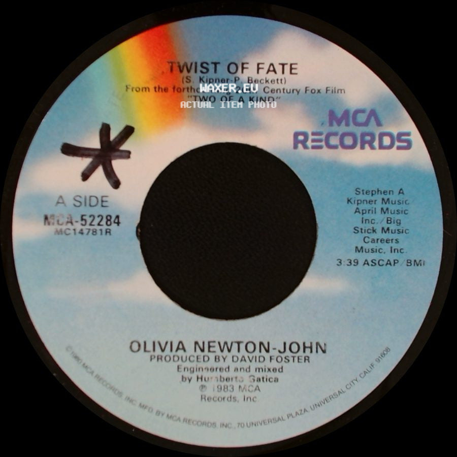 Olivia Newton-John / Olivia Newton-John And John Travolta - Twist Of Fate / Take A Chance side A