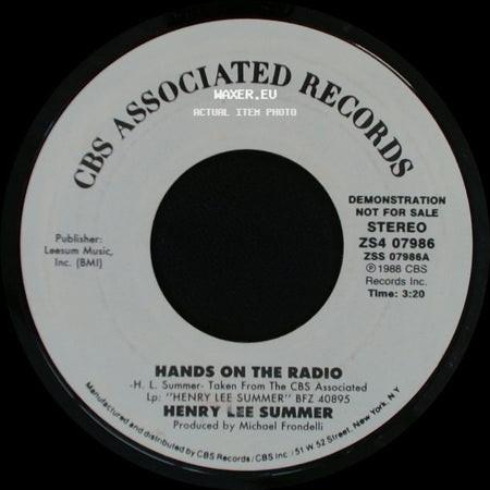 Henry Lee Summer - Hands On The Radio / Hands On The Radio side A