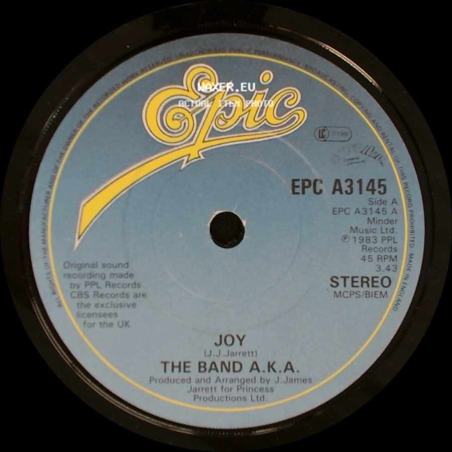 The Band A.K.A. - Joy / Joy (Instrumental) side A