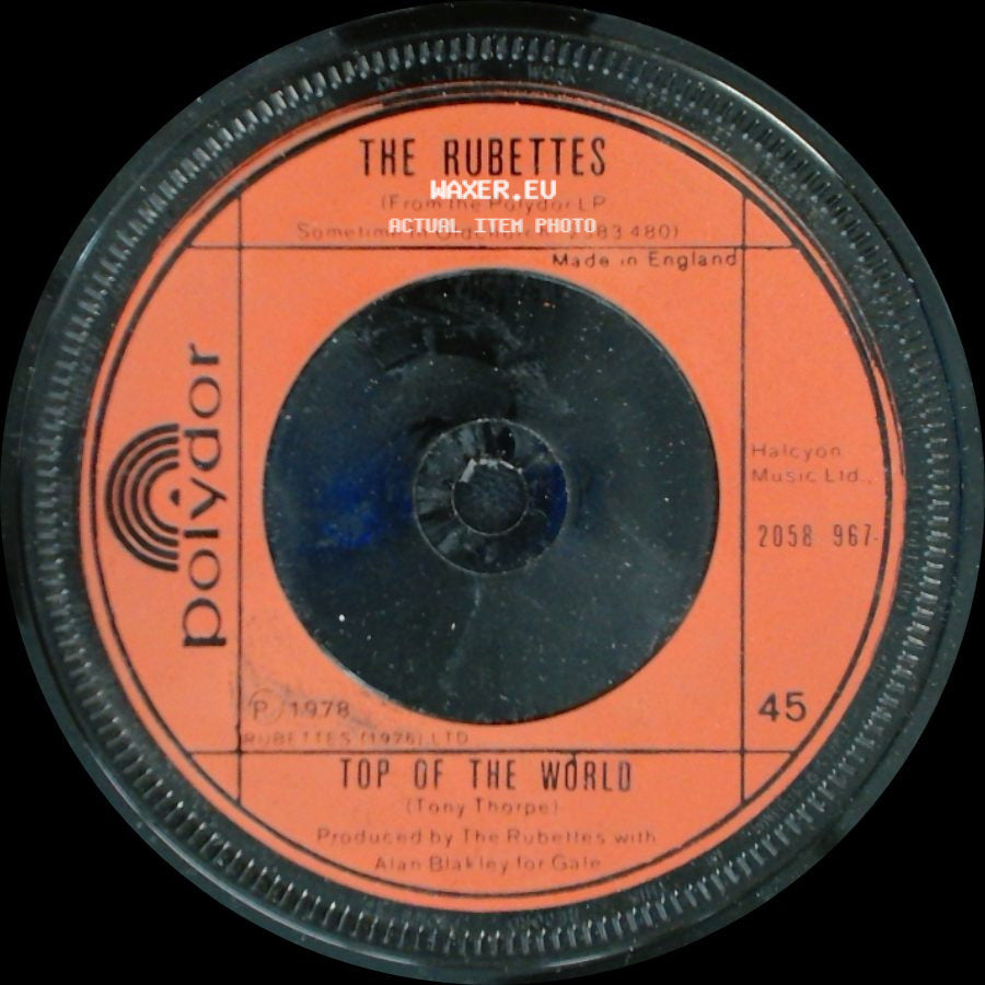 The Rubettes - Sometime In Oldchurch / Top Of The World side B