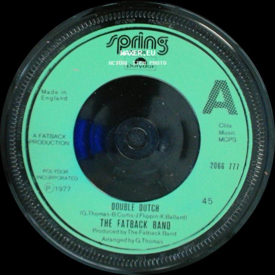 The Fatback Band - Double Dutch / Spank The Baby side A