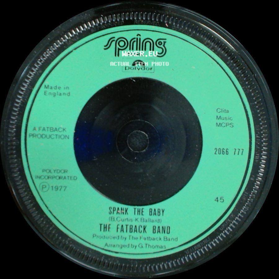 The Fatback Band - Double Dutch / Spank The Baby side B