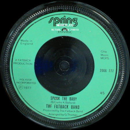 The Fatback Band - Double Dutch / Spank The Baby side B
