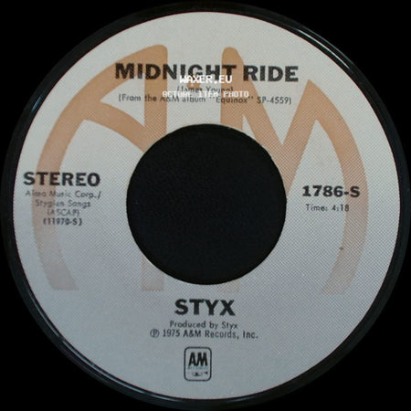 Styx - Midnight Ride / Lorelei side A