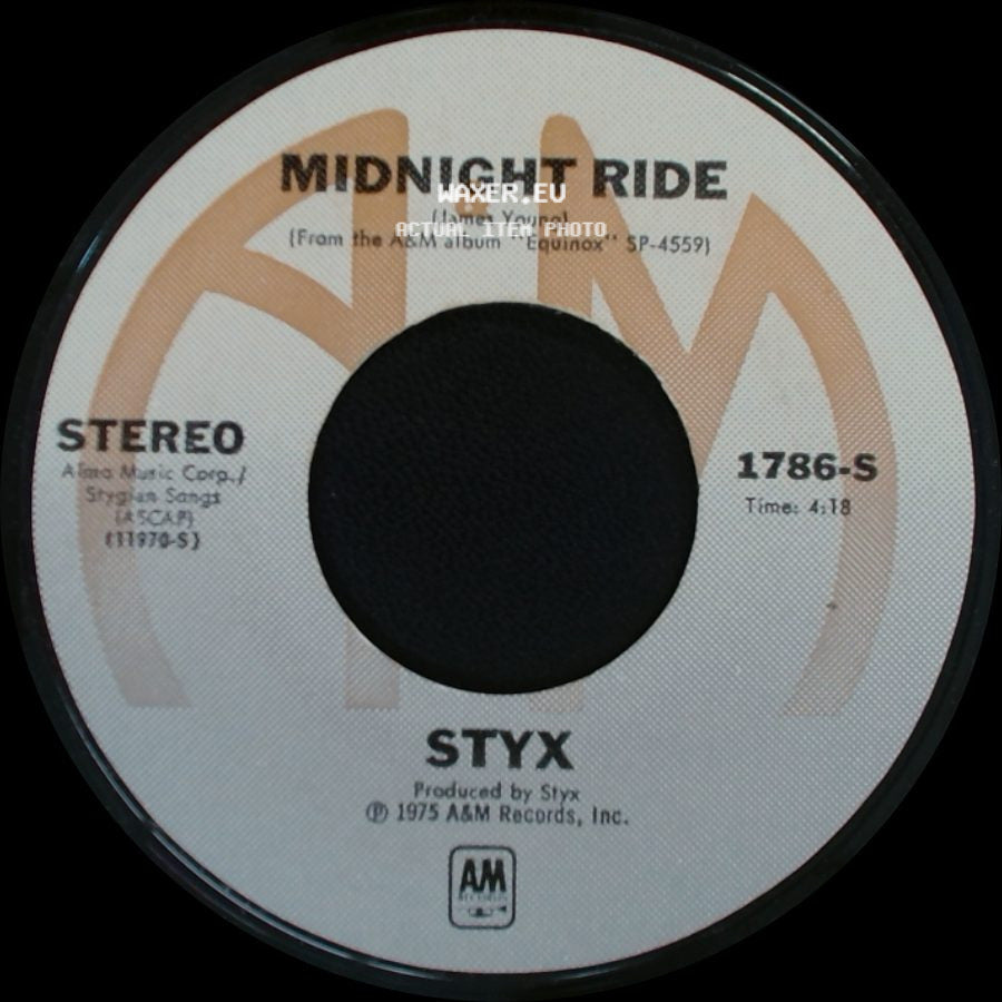 Styx - Midnight Ride / Lorelei side A