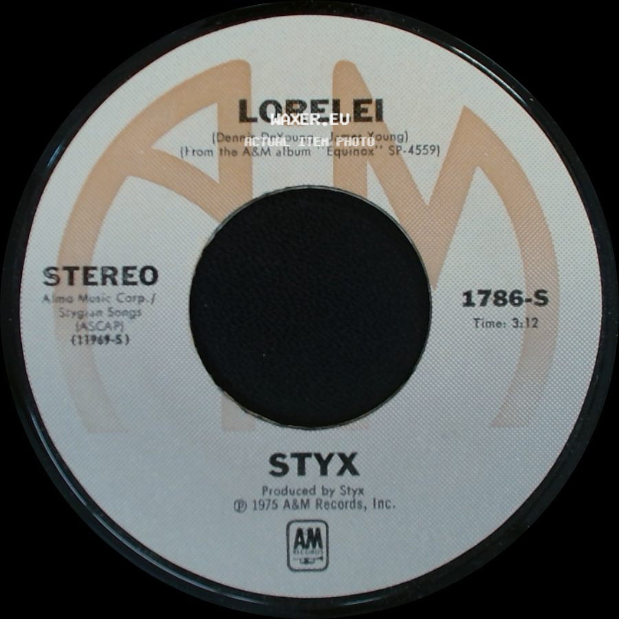 Styx - Midnight Ride / Lorelei side B