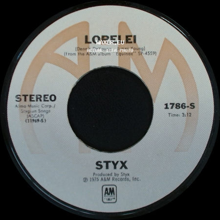 Styx - Midnight Ride / Lorelei side B