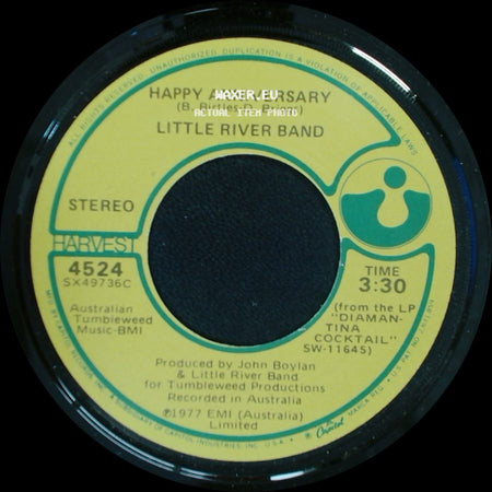 Little River Band - Changed And Different / Happy Anniversary side B