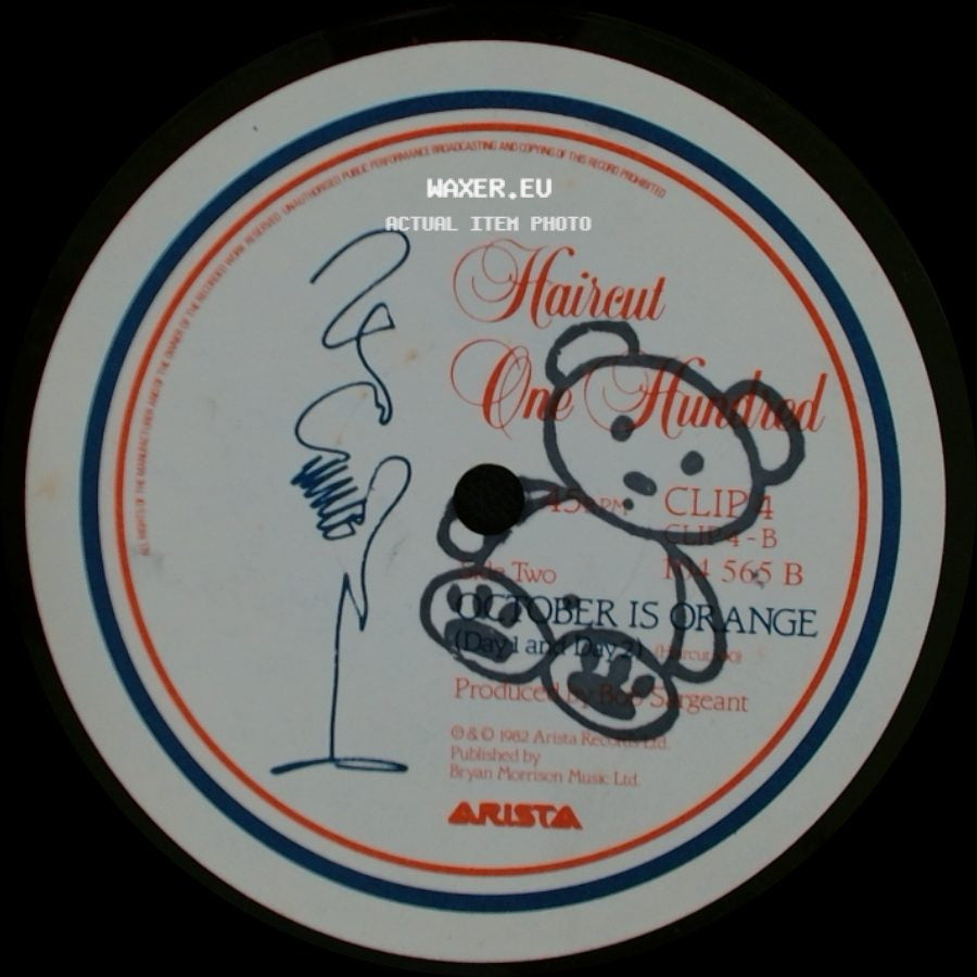 Haircut One Hundred - Nobody's Fool / October Is Orange side B