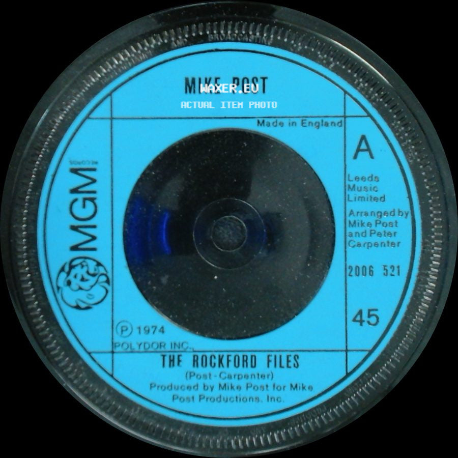 Mike Post - The Rockford Files / Dixie Lullabye side A