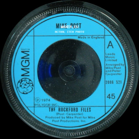 Mike Post - The Rockford Files / Dixie Lullabye side A