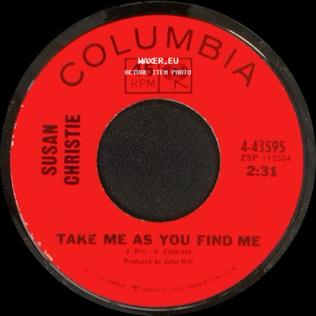 Susan Christie - Take Me As You Find Me / I Love Onions side A