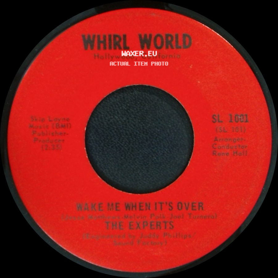 The Experts - You're Bein' Brainwashed Baby / Wake Me When It's Over side B