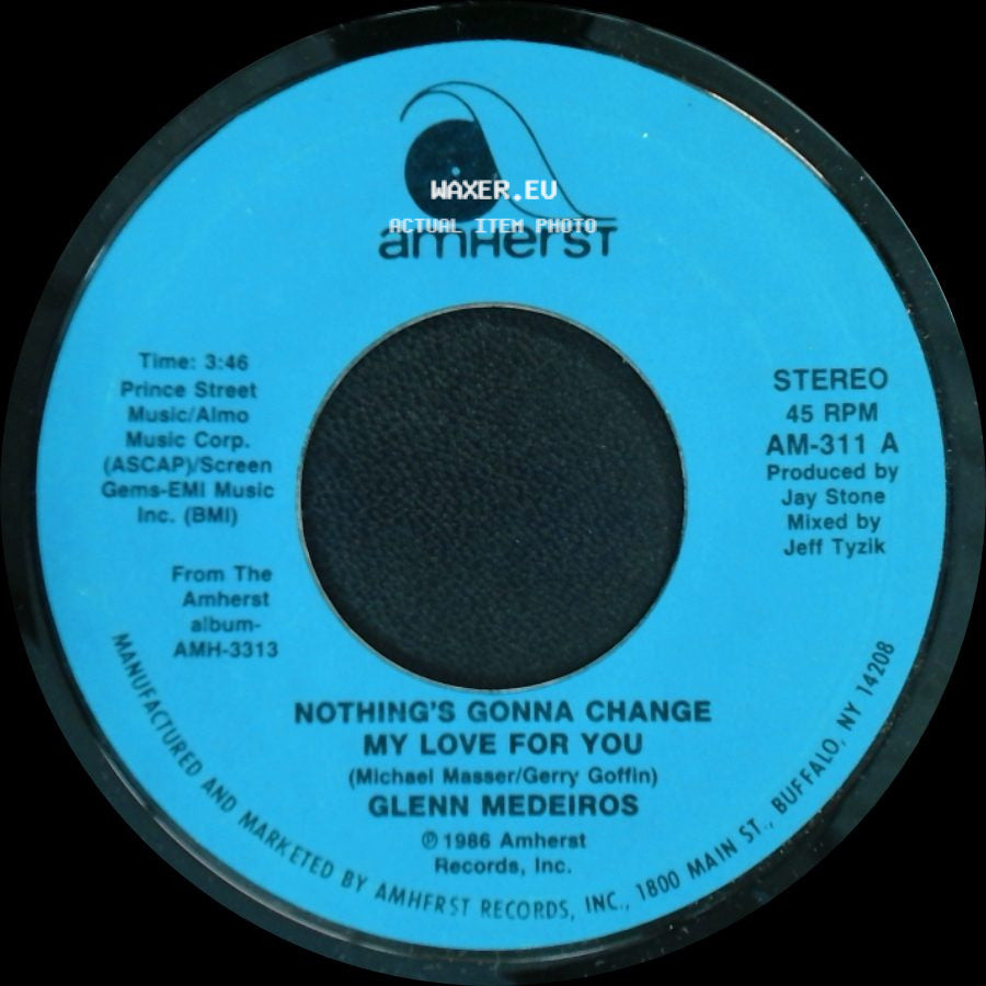 Glenn Medeiros - Nothing's Gonna Change My Love For You / Nothing's Gonna Change My Love For You (Instrumental Mix) side A