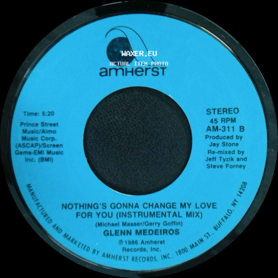 Glenn Medeiros - Nothing's Gonna Change My Love For You / Nothing's Gonna Change My Love For You (Instrumental Mix) side B