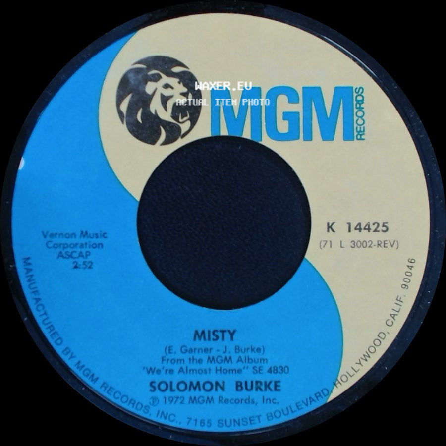Solomon Burke - Misty / Get Up And Do Something For Yourself side A