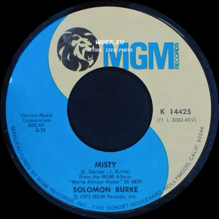 Solomon Burke - Misty / Get Up And Do Something For Yourself side A