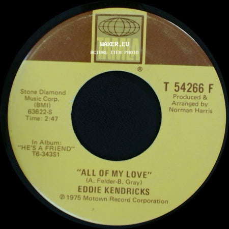 Eddie Kendricks - All Of My Love / He's A Friend side A
