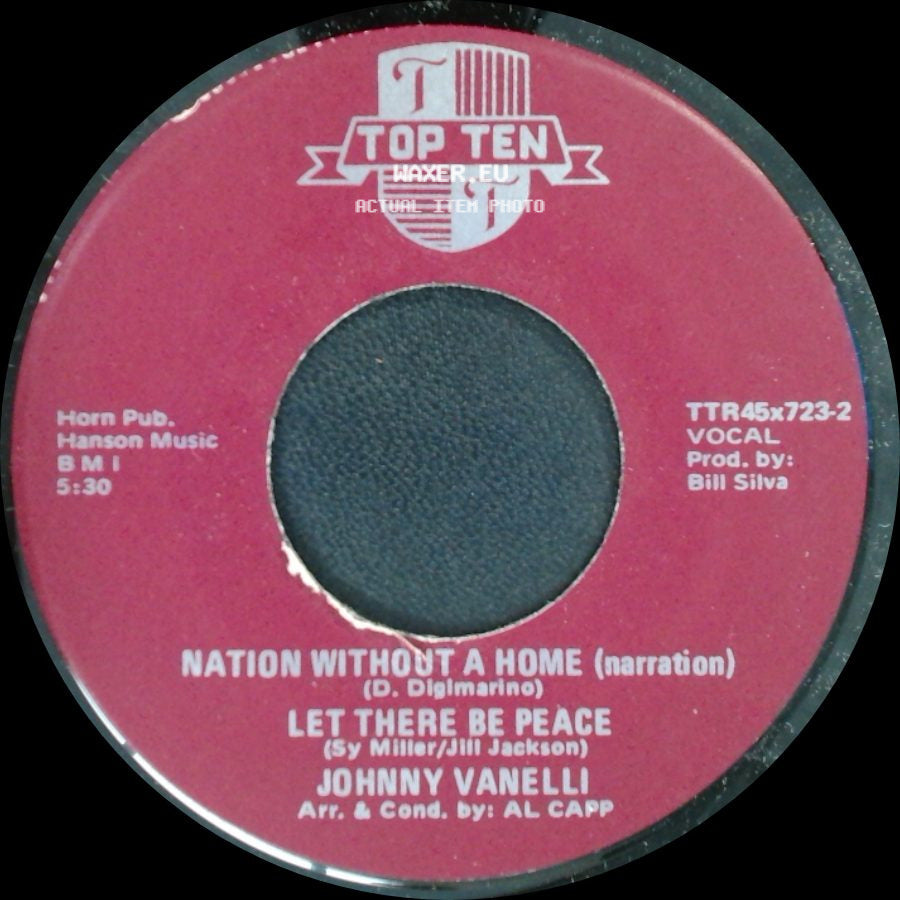 Johnny Vanelli - Go / Nation Without A Home (Narration) / Let There Be Peace side B