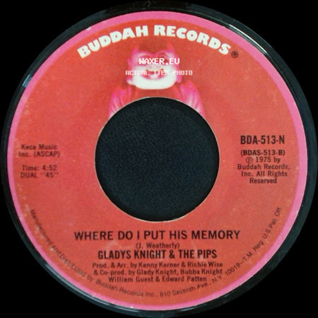 Gladys Knight & The Pips - Where Do I Put His Memory / Part Time Love side A