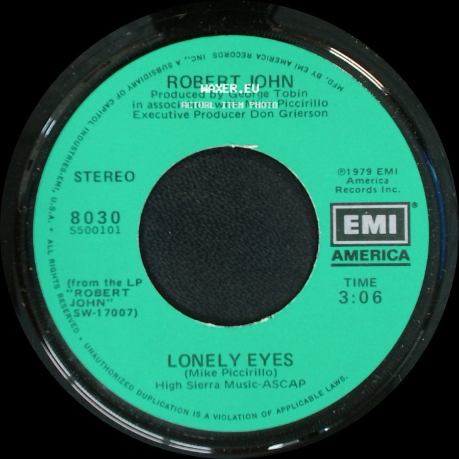 Robert John - Lonely Eyes / Dance The Night Away side A
