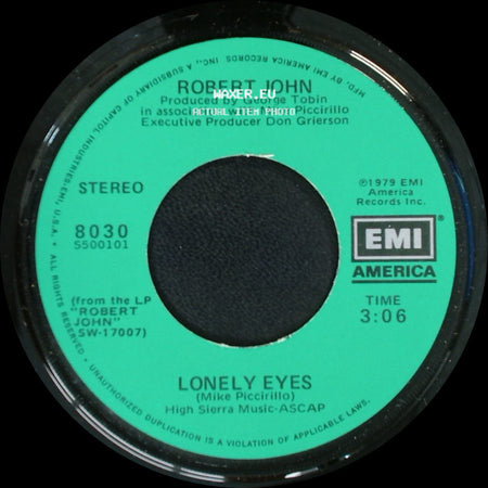 Robert John - Lonely Eyes / Dance The Night Away side A