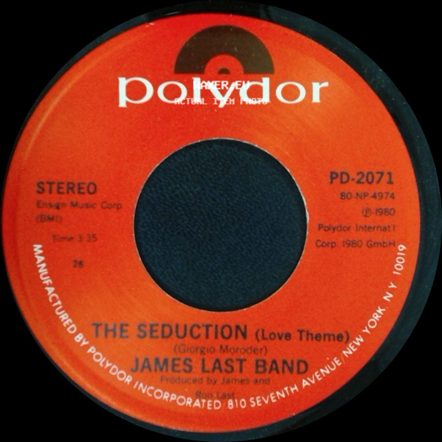 James Last Band - The Seduction (Love Theme) / Night Drive side A