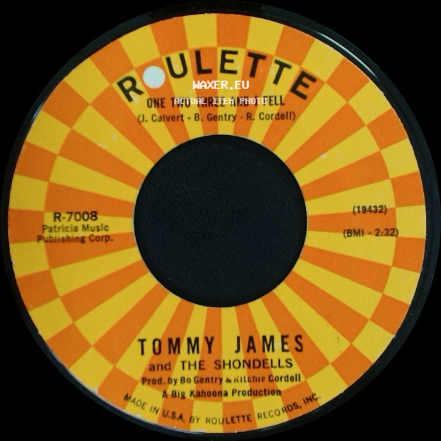 Tommy James And The Shondells - One Two Three And I Fell / Mony Mony side A