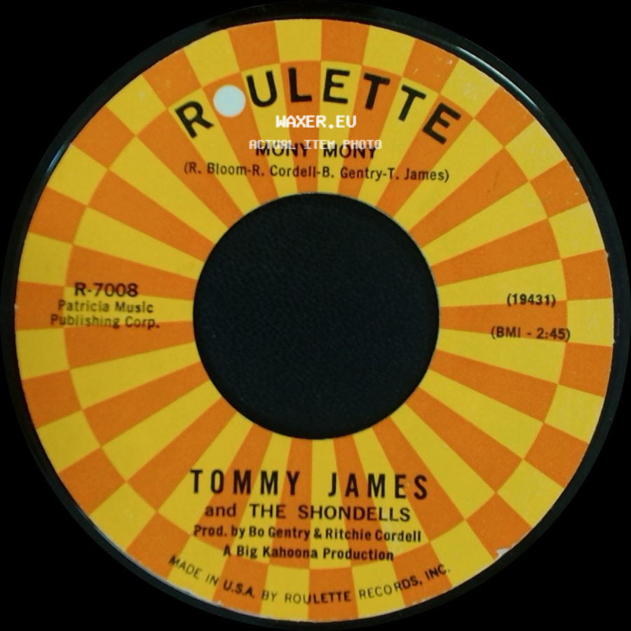 Tommy James And The Shondells - One Two Three And I Fell / Mony Mony side B