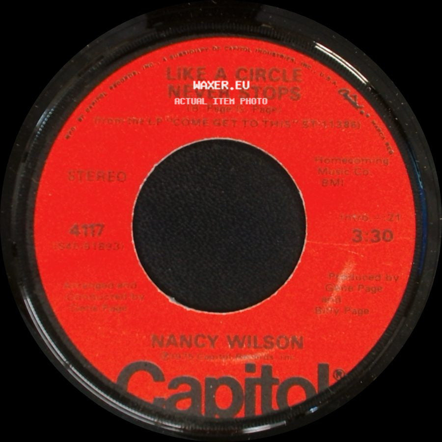 Nancy Wilson - Like A Circle Never Stops / He Called Me Baby side A