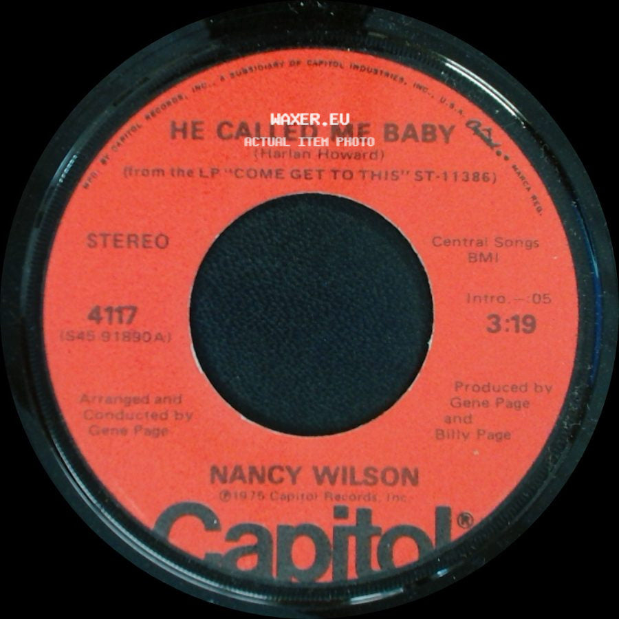 Nancy Wilson - Like A Circle Never Stops / He Called Me Baby side B