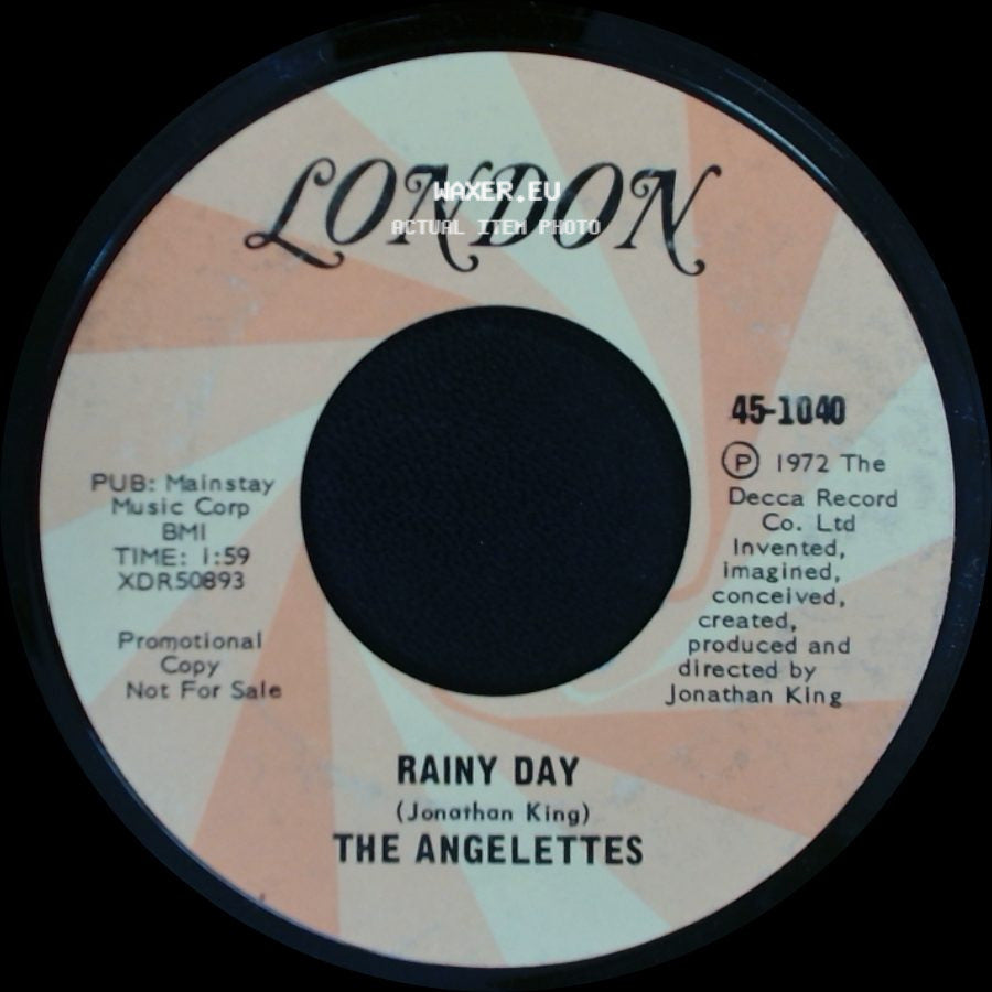 The Angelettes - Rainy Day / Don't Let Him Touch You side A