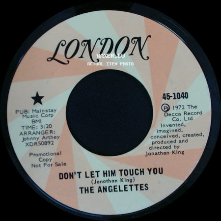 The Angelettes - Rainy Day / Don't Let Him Touch You side B